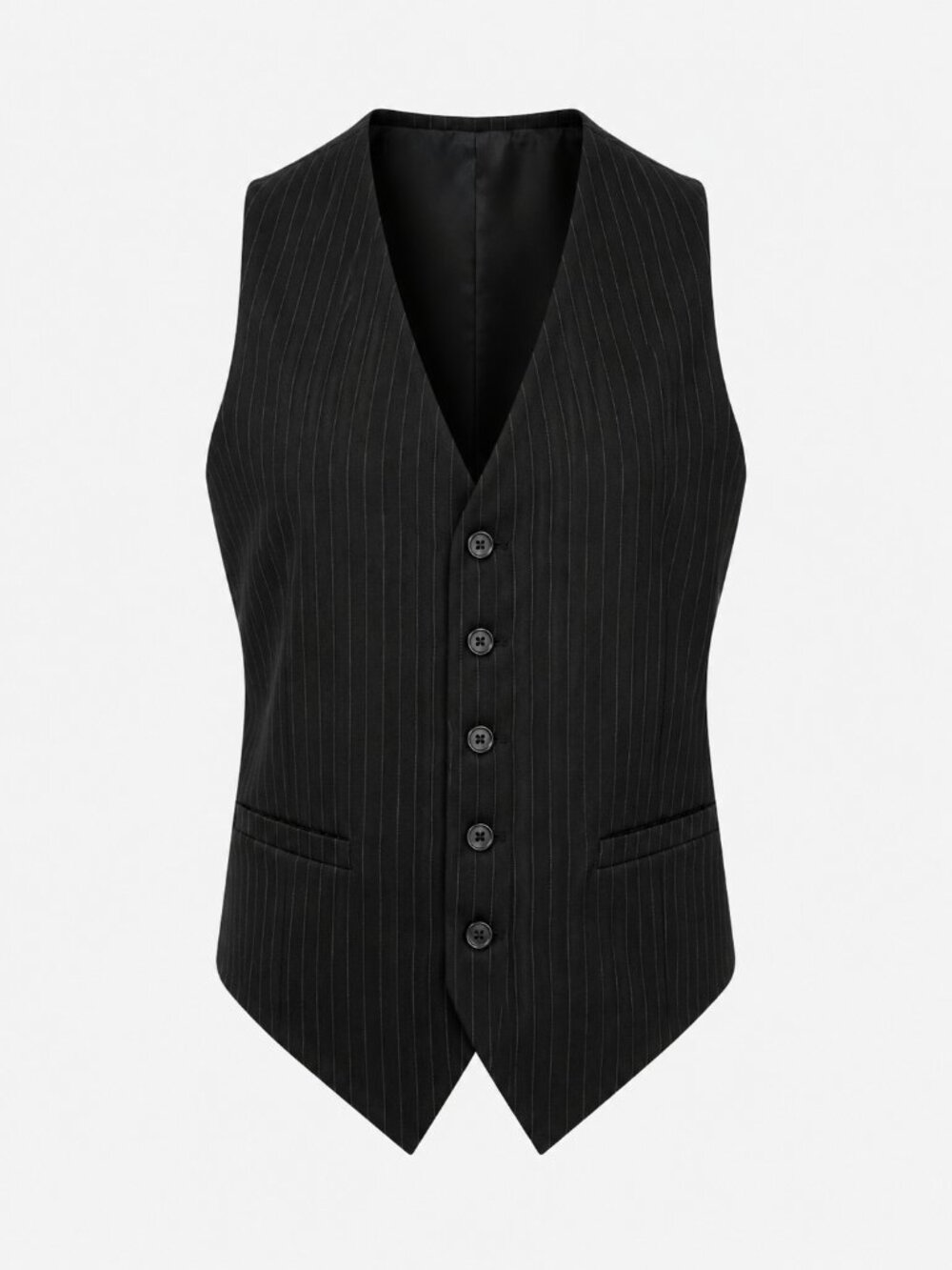 Vintage Brown Pinstripe Tailored Dark Academia Layer Vest Womens Menswear XS S